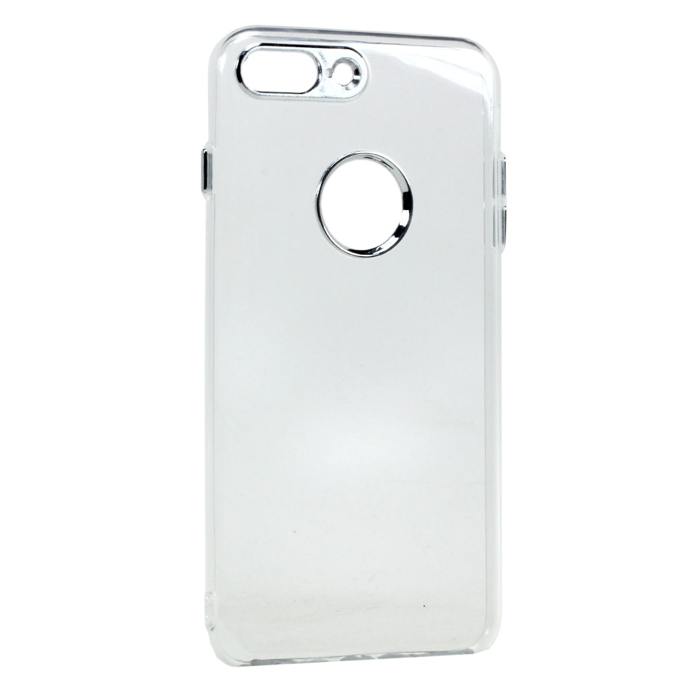Apple iPHONE 8 Plus / 7 Plus Chrome Metallic Transparent Case (Clear)